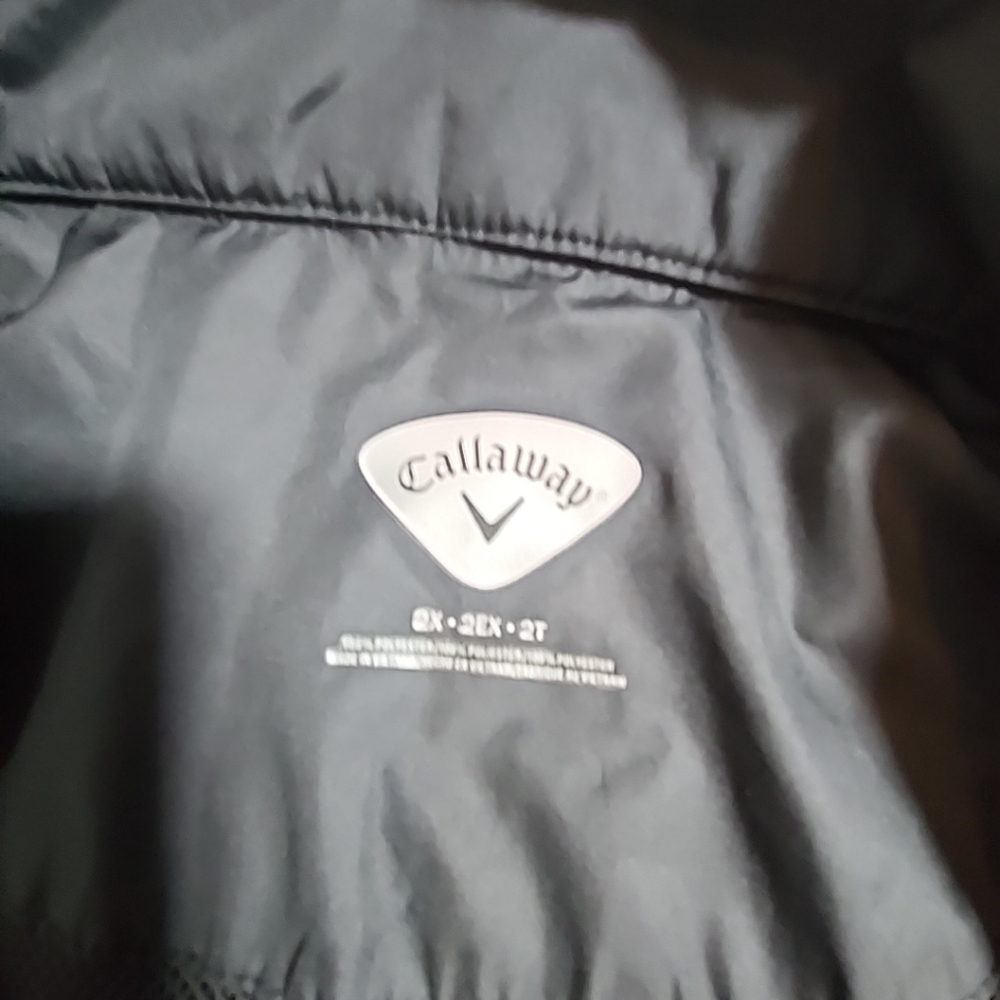 Callaway Golf Weather Series Lightweight Jacket Sz 2X Black - Picture 4 of 10